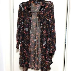 Maternity Floral Blouse Tunic